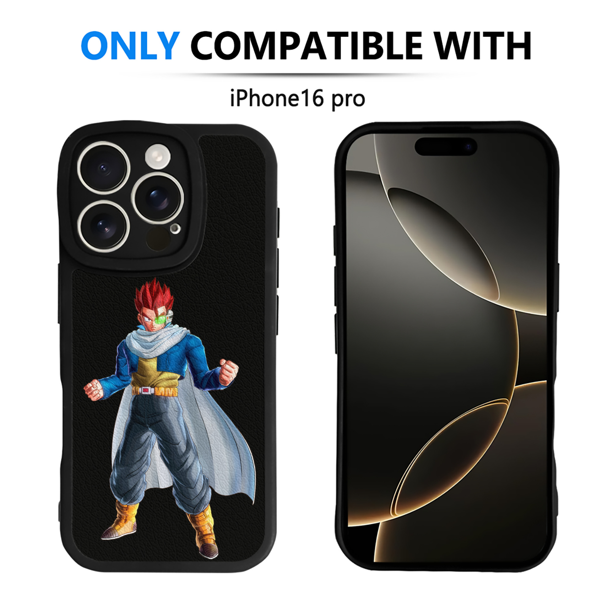 （画像用） ドラゴンボール 孫 悟飯（そんごはん）DRAGON BALL Son Gohan 【iPhone 16シリーズ対応】シリコンスマホケース（レザー調） 材質：シリコン
